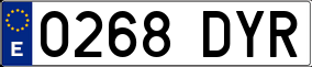 Truck License Plate